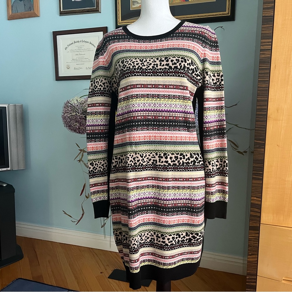 Designer wool dress